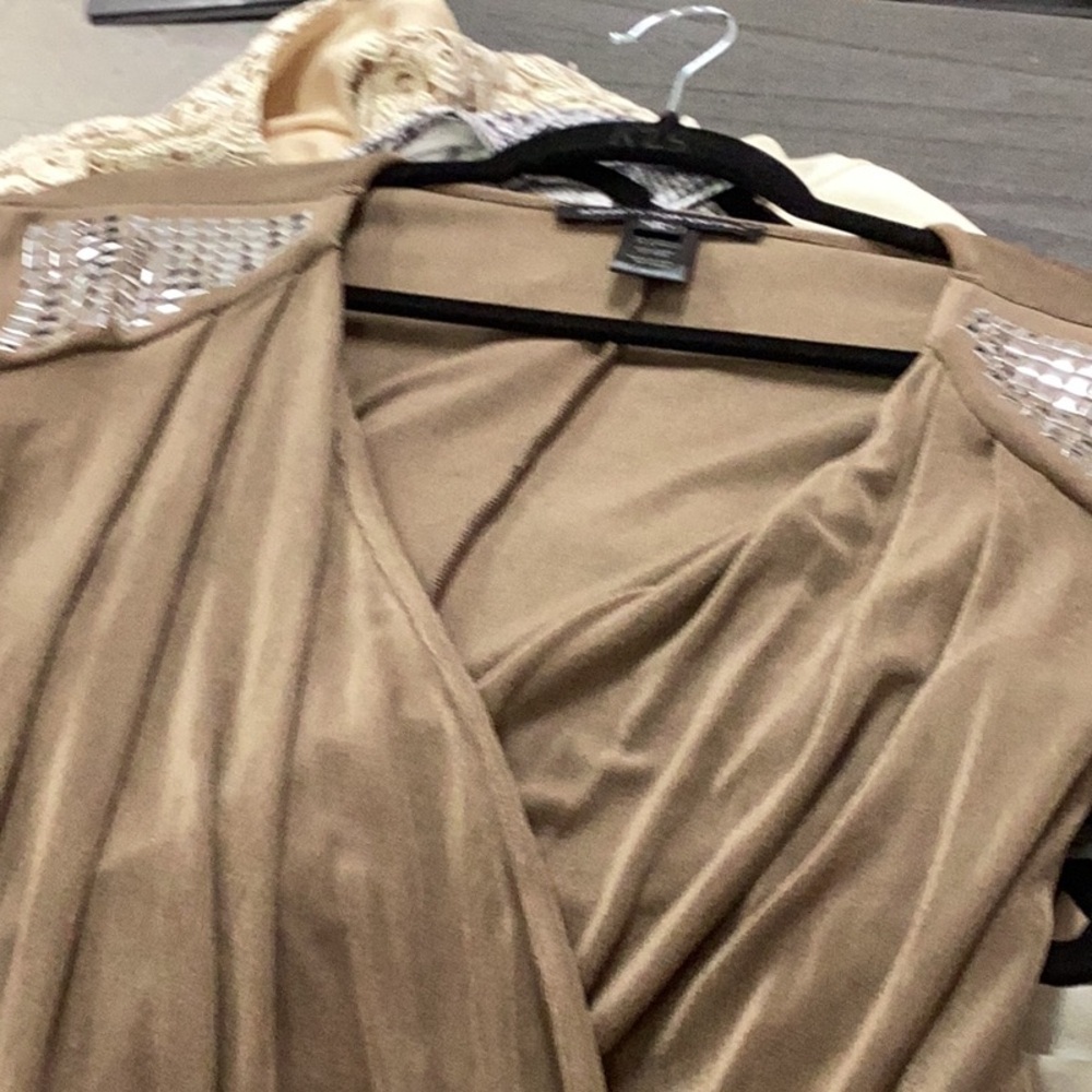 Elegant Brown Draped jumpsuit